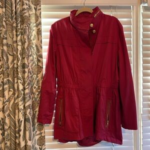 Pink ciao Milano tess jacket size large EUC